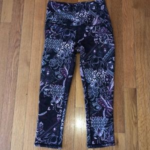 Gaiam paisley printed leggings size XS